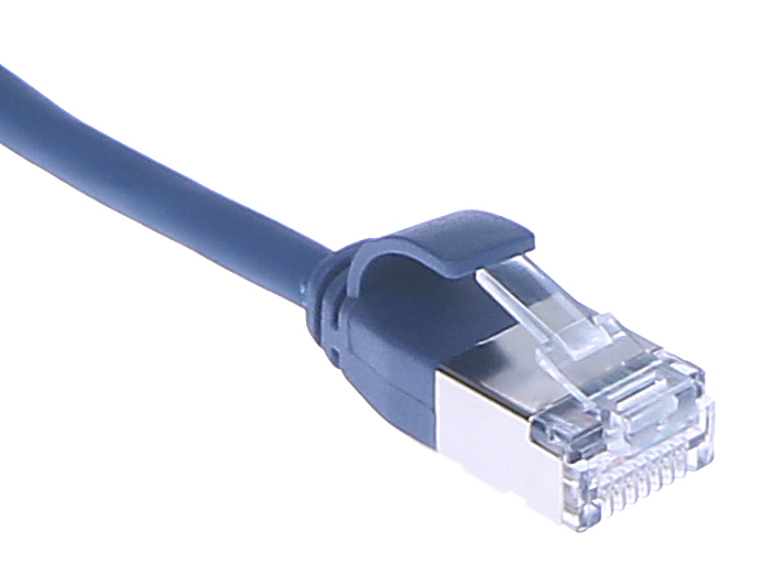 Masterlan comfort patch cable U/FTP, extra slim, Cat6A, 2m, blue, LSZH