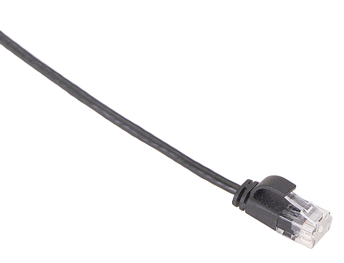 Masterlan comfort patch cable UTP, extra slim, Cat6, 0,5m, black