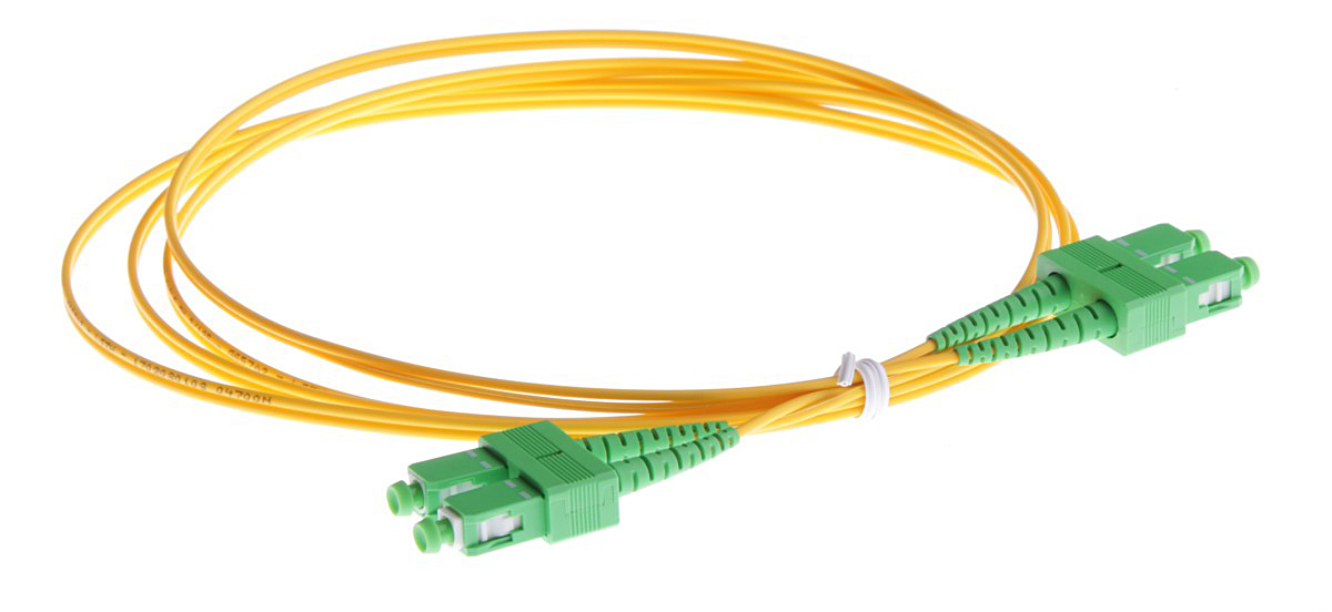 Masterlan fiber optic patch cord, SCapc-SCapc, Singlemode 9/125, duplex, 3m