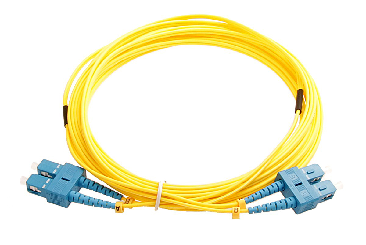 Masterlan fiber optic patch cord, SCupc/SCupc, Singlemode 9/125, Duplex, 10m