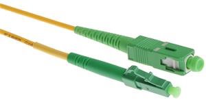 Masterlan fiber optic patch cord, SCapc/LCapc, Simplex, Singlemode 9/125, G.657.A1, 0,5m