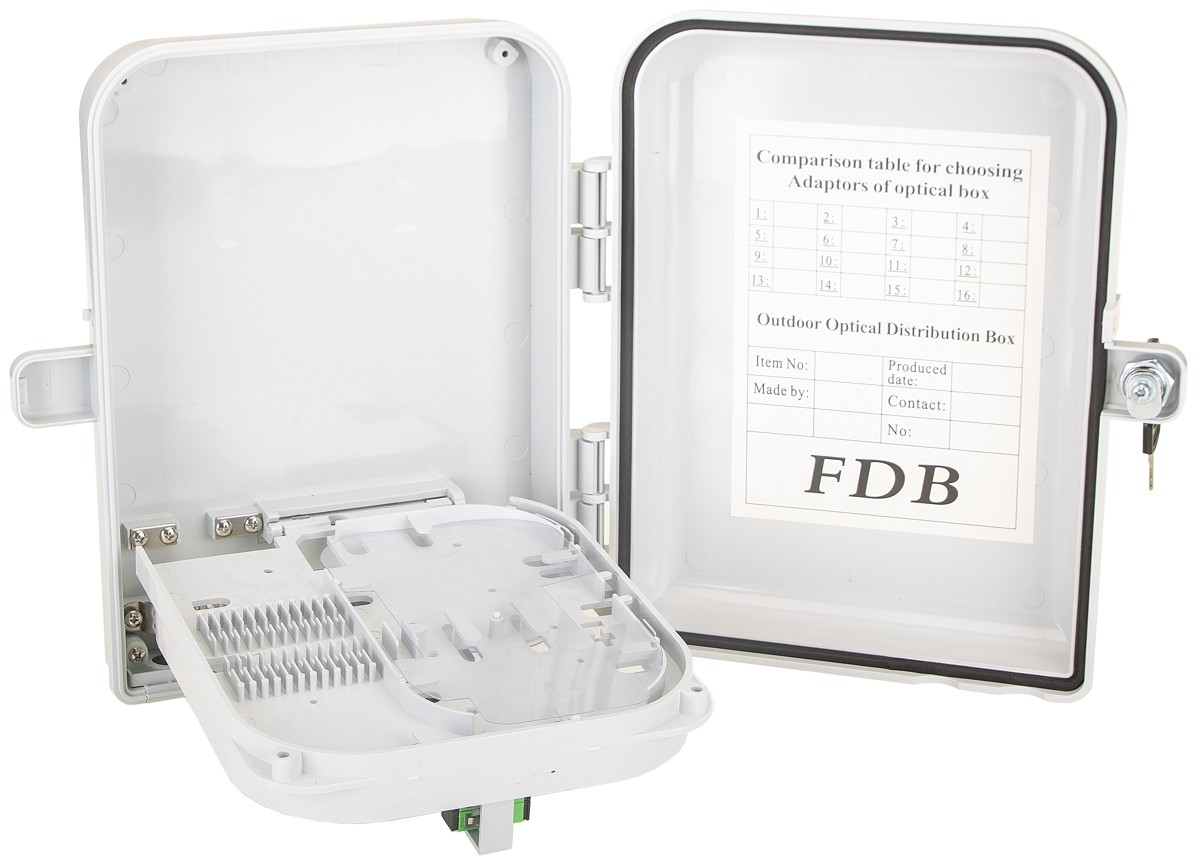 Masterlan FTTH terminal fiber optic box for 16x SC