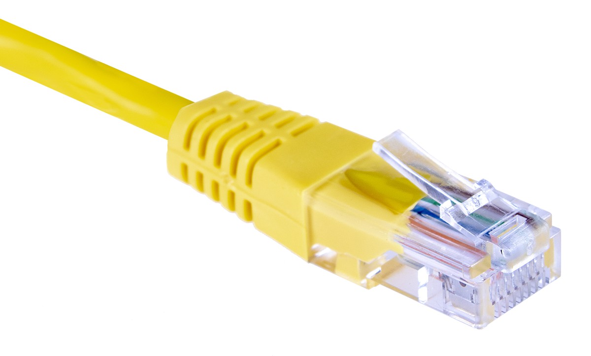 Masterlan patch cable UTP, Cat5e, 0,5m, yellow