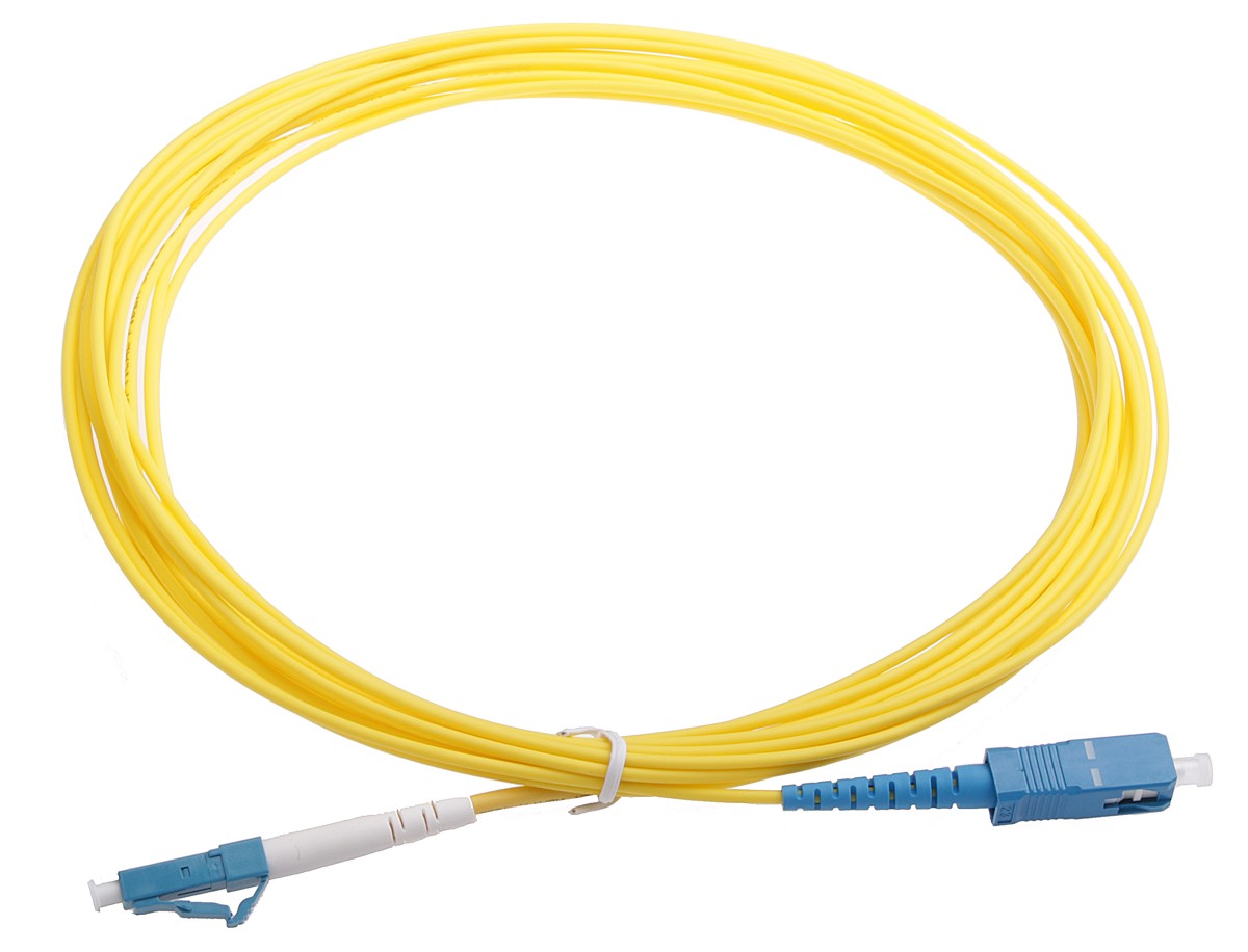 Masterlan fiber optic patch cord, LCupc-SCupc, Singlemode 9/125, simplex, 10m