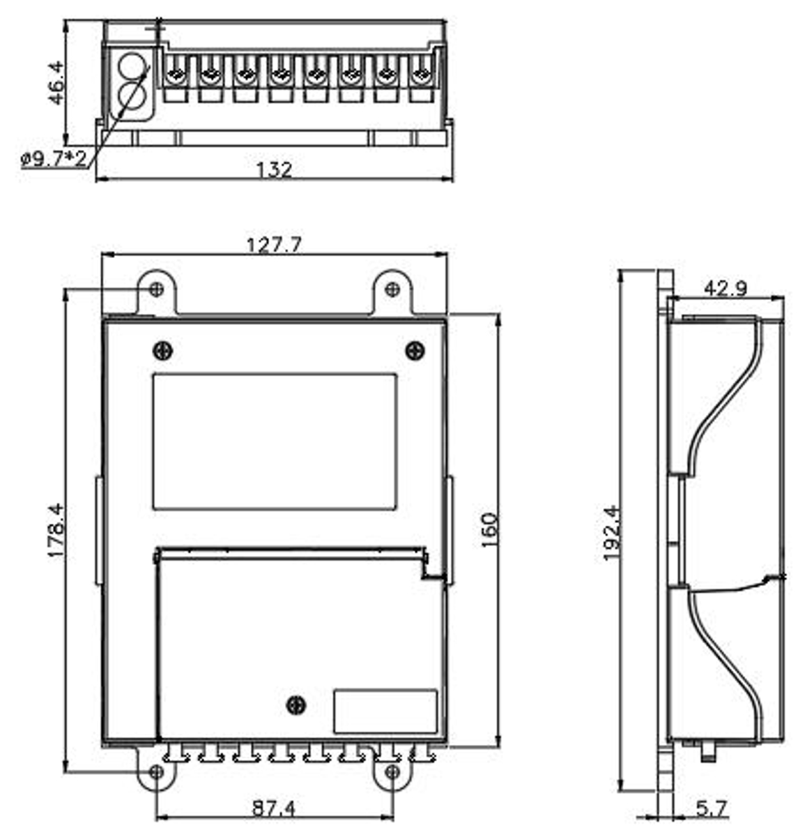 Masterlan FTTH terminal fiber optic box for 8x SC, including splice tray