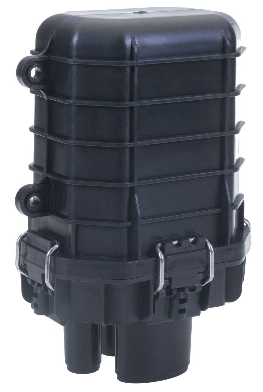 Masterlan Outdoor fiber optic enclosure for 48 fibers, including 4 splice trays