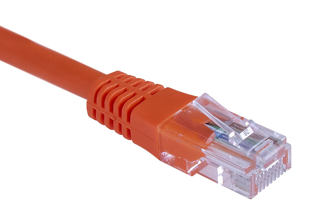 Masterlan patch cable UTP, Cat5e, 0,5m, orange