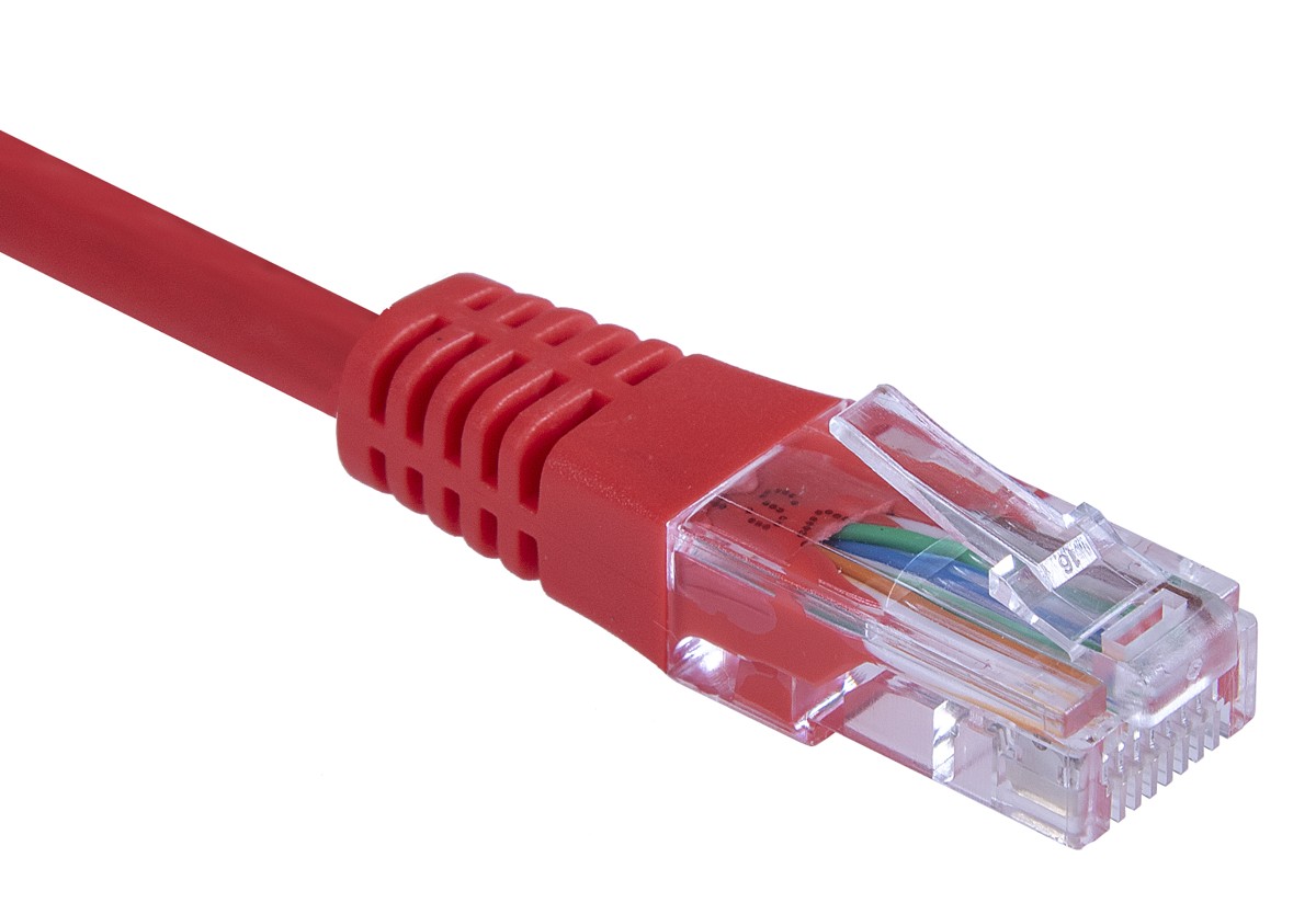 Masterlan patch cable UTP, Cat5e, 2m, red